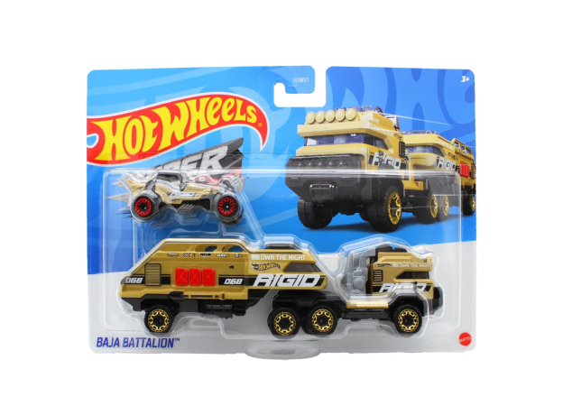 تریلی و ماشین Hot Wheels مدل Baja Battalion, تنوع: BDW51-Baja Battalion, image 