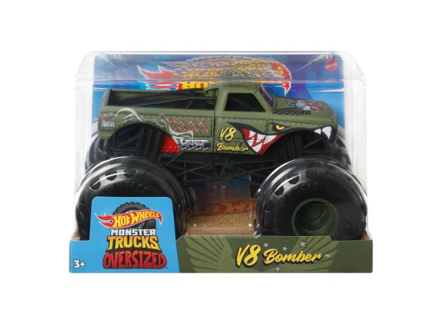 ماشین Hot Wheels مدل V8 Bomber سری Monster Trucks با مقیاس 1:24, تنوع: FYJ83-V8 Bomber, image 