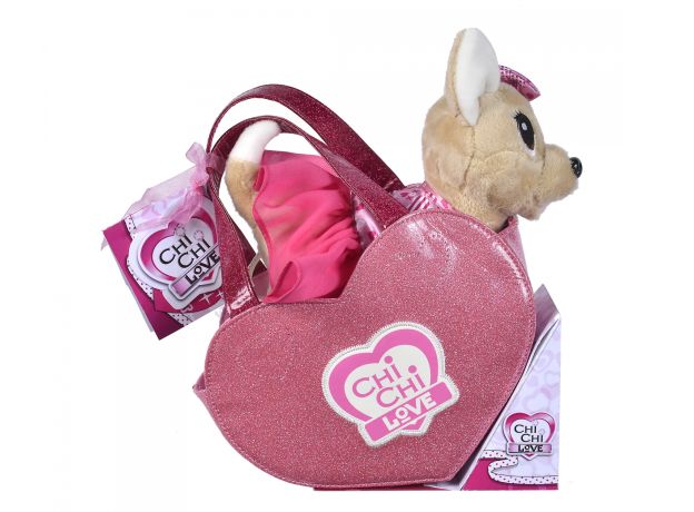 عروسک هاپو پولیشی 20 سانتی Chi Chi Love با کیف قلبی, تنوع: 105890055-Chihuahua Dog, image 3