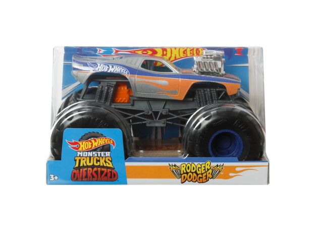 ماشین Hot Wheels مدل  Rodger Dogerسری Monster Trucks با مقیاس 1:24, تنوع: FYJ83-Rodger Doger, image 