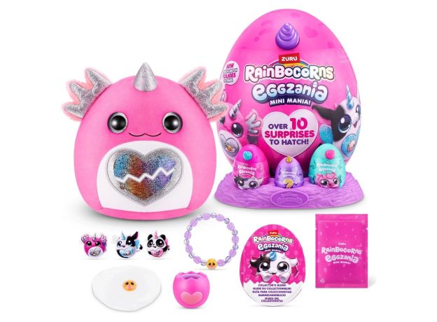 عروسک سورپرایزی رینبوکورنز RainBocoRns سری Eggzania Mini Mania با شاخ بنفش, تنوع: 9296-Purple, image 2