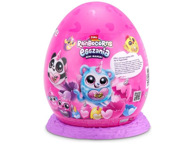 عروسک سورپرایزی رینبوکورنز RainBocoRns سری Eggzania Mini Mania با شاخ بنفش, تنوع: 9296-Purple, image 10