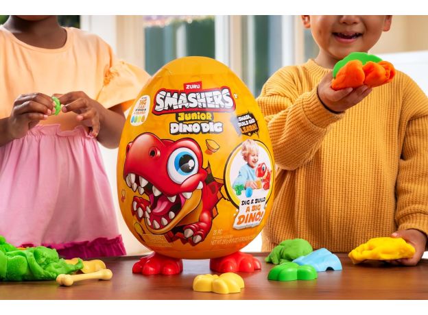 تخم دایناسور بزرگ اسمشرز Smashers سری Junior Dino Dig قرمز, تنوع: 74115-Red, image 4
