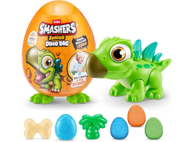 تخم دایناسور کوچک اسمشرز Smashers سری Junior Dino Dig سبز, تنوع: 74116-Green, image 