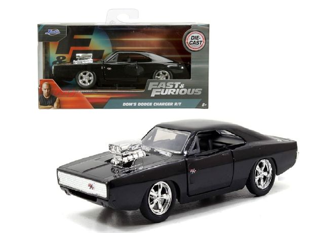 ماشین فلزی دوج چارجر Fast & Furious مدل Gloss Black با مقیاس 1:32, تنوع: 253202000-Dom's 1970 Dodge Charger, image 