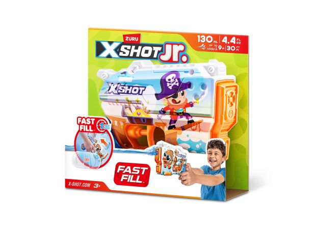 تفنگ آبپاش کودکانه ایکس شات X-Shot jr سری Fast Fill مدل دزد دریایی, تنوع: 118143 - دزد دریایی, image 8