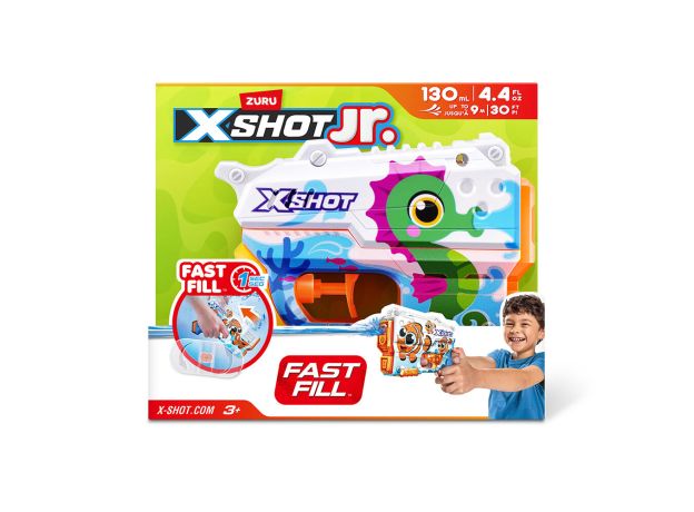 تفنگ آبپاش کودکانه ایکس شات X-Shot jr سری Fast Fill مدل اسب دریایی, تنوع: 118143 - اسب دریایی, image 8