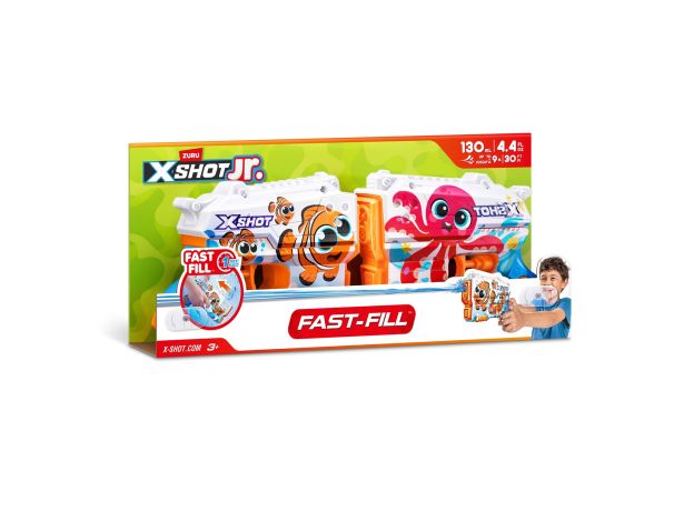 تفنگ دو قلو آبپاش کودکانه ایکس شات X-Shot jr سری Fast Fill, image 9