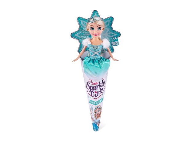 عروسک قیفی پرنسس برفی Sparkle Girlz مدل Winter Princess با لباس آبی, تنوع: 24112 - Winter Princess Blue, image 3