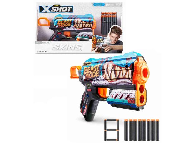 تفنگ ایکس شات X-Shot سری Skins مدل Beast Out, تنوع: 36516 - Beast Out Blaster, image 