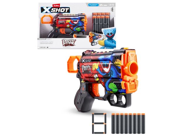 تفنگ ایکس شات X-Shot سری Skins مدل Poppy Playtime Toony, تنوع: 36662 - Poppy Playtime Toony, image 