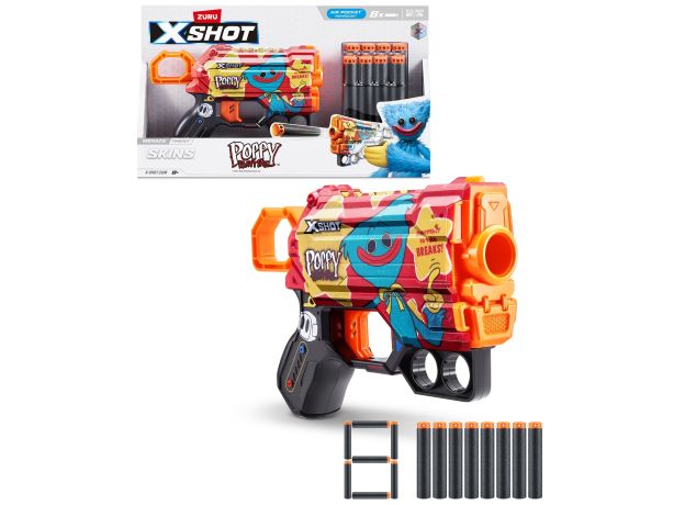 تفنگ ایکس شات X-Shot سری Skins مدل Timeout Poppy, تنوع: 36662 - Timeout Poppy, image 