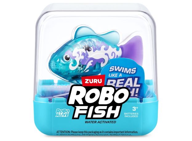 ماهی کوچولوی آبی روشن رباتیک روبو فیش Robo Fish, تنوع: 7191 - Light Blue, image 