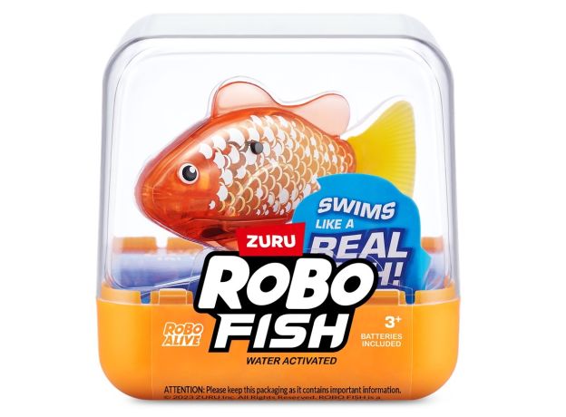 ماهی کوچولوی نارنجی با دم زرد رباتیک روبو فیش Robo Fish, تنوع: 7191 - Orange 2, image 