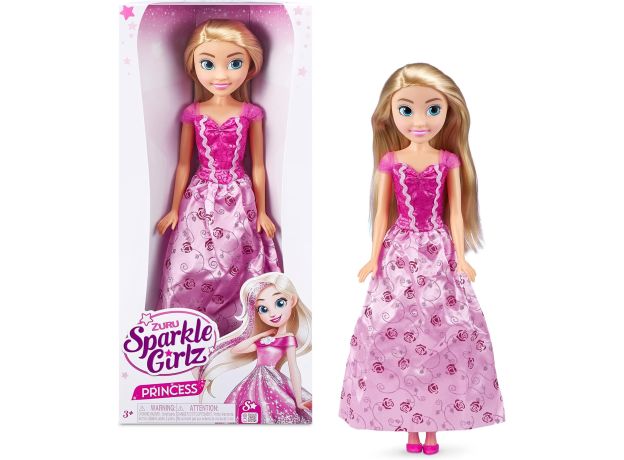 عروسک 45 سانتی پرنسس Sparkle Girlz با لباس صورتی, تنوع: 10049-Pink, image 