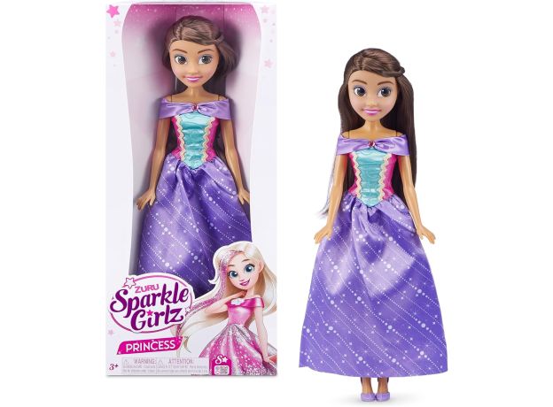 عروسک 45 سانتی پرنسس Sparkle Girlz با لباس بنفش, تنوع: 10049-Purple, image 
