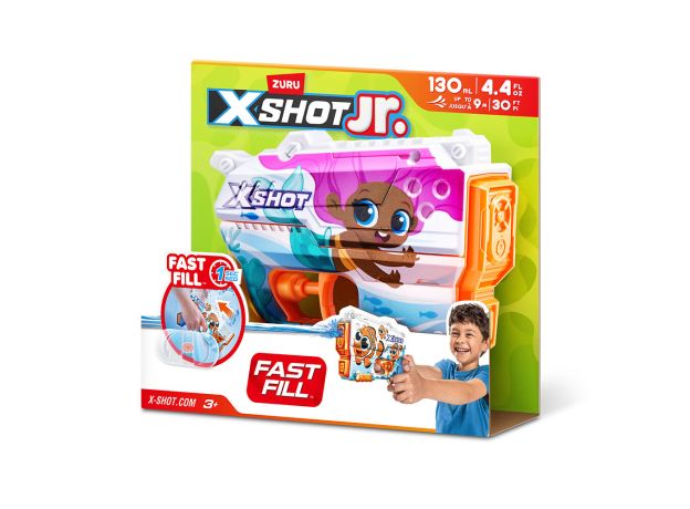 تفنگ آبپاش کودکانه ایکس شات X-Shot jr سری Fast Fill مدل پری دریایی, تنوع: 118143 - پری دریایی, image 7