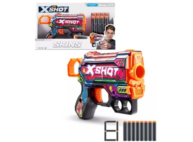 تفنگ ایکس شات X-Shot سری Skins مدل Mercenary, تنوع: 36515 - Mercenary Dart Blaster, image 