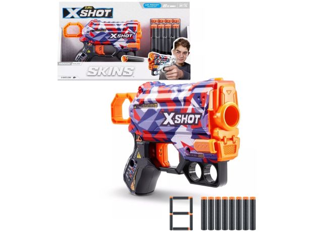 تفنگ ایکس شات X-Shot سری Skins مدل Malice, تنوع: 36515 - Malice Dart Blaster, image 