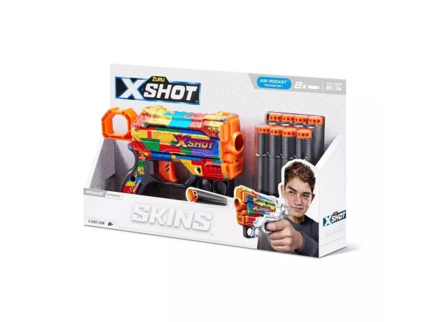 تفنگ ایکس شات X-Shot سری Skins مدل Striper, تنوع: 36515 - Striper Dart Blaster, image 4