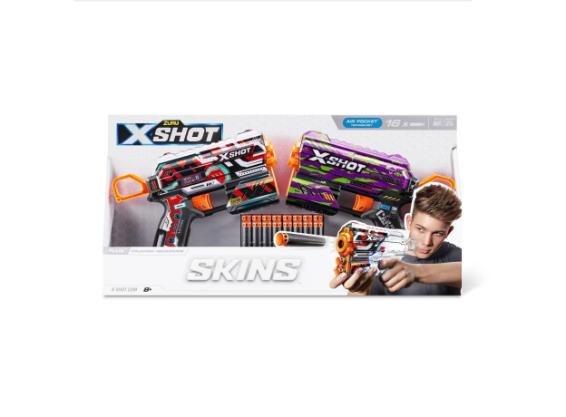 تفنگ دو قلو ایکس شات X-Shot سری Skins مدل Reckoning و Crucifer, image 4