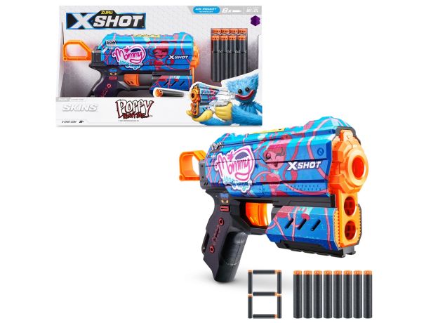 تفنگ ایکس شات X-Shot سری Skins مدل Poppy Playtime Gametime, تنوع: 36649 - Gametime, image 