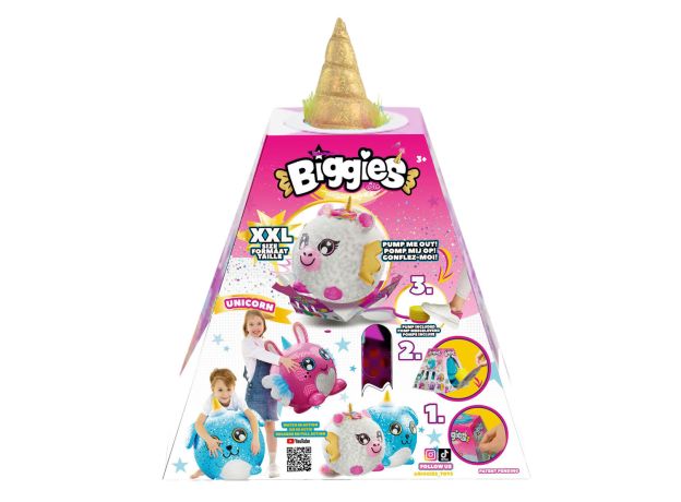 عروسک بزرگ سورپرایزی یونیکورن پولیشی بادی Biggies, تنوع: BIG001-UN-Unicorn, image 2