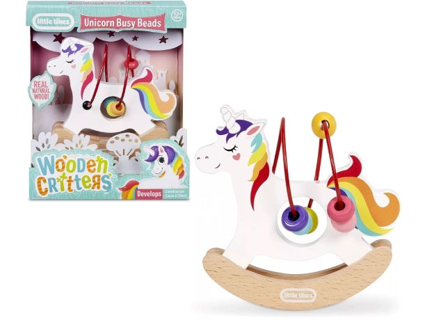 مهره و میله چوبی مدل یونیکورن Little Tikes, تنوع: 651182 - Unicorn, image 