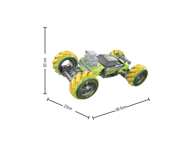 ماشین کنترلی آفرودی Crazon مدل Stunt زرد با مقیاس 1:14, image 3