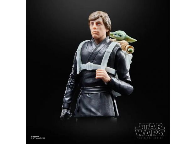 فيگور 15 سانتی Star Wars سری The Black مدل Luke Skywalker and Grogu, image 4