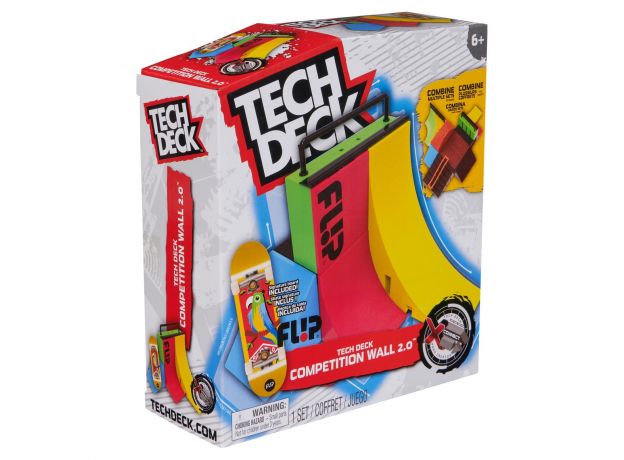 پیست اسکیت انگشتی Tech Deck مدل Competition Wall 2.0, تنوع: 6066508-Quarter Bowl Ruckus, image 9