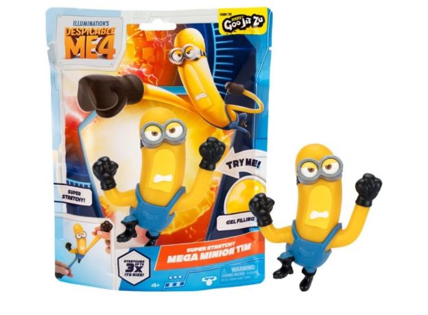 عروسک فشاری گو جیت زو Goo Jit Zu سری Despicable Me 4 مدل مگا مینیون تیم, تنوع: 42866-Tim, image 