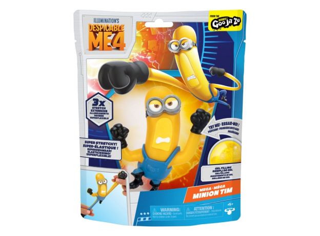 عروسک فشاری گو جیت زو Goo Jit Zu سری Despicable Me 4 مدل مگا مینیون تیم, تنوع: 42866-Tim, image 5