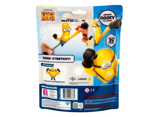 عروسک فشاری گو جیت زو Goo Jit Zu سری Despicable Me 4 مدل مگا مینیون تیم, تنوع: 42866-Tim, image 6