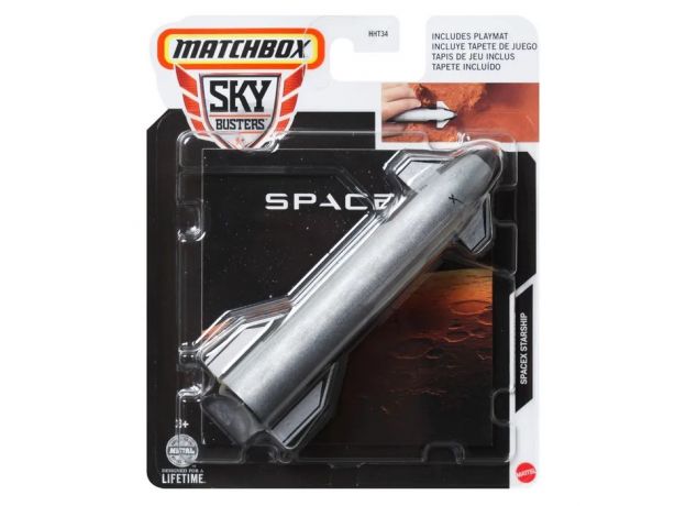 فضاپیما فلزی Match Box مدل Spacex Starship, تنوع: HHT34-Spacex Starship, image 