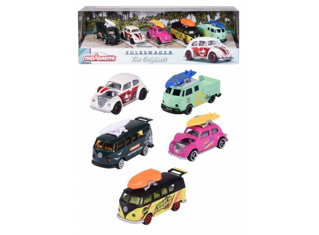 پک 5 تايی ماشين های فلزی Majorette مدل Volkswagen, image 