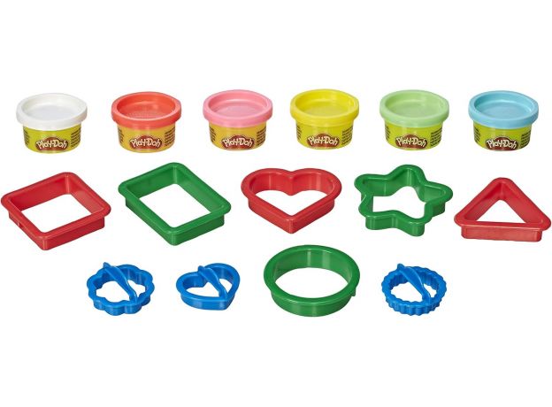 پک 6 تایی خمیربازی به همراه قالب اشکال Play Doh, تنوع: E8530-Shape, image 9
