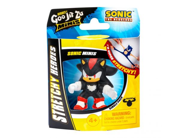 عروسک فشاری گو جیت زو Goo Jit Zu سریMinis Heroes  مدل شدو خارپشت, تنوع: 42752-Shadow the Hedgehog, image 3