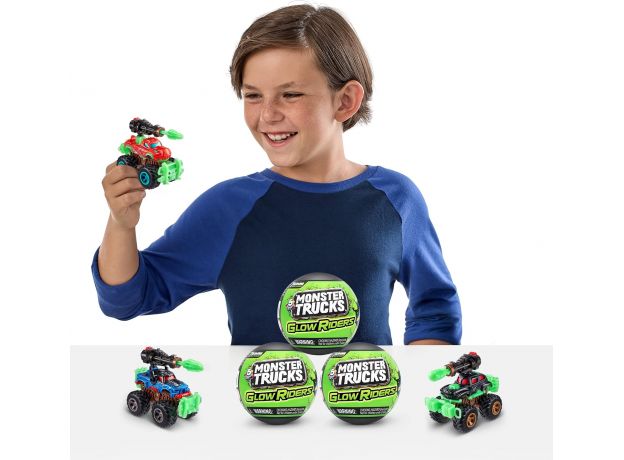 فایو سورپرایز Glow Riders سری Monster Trucks, image 13