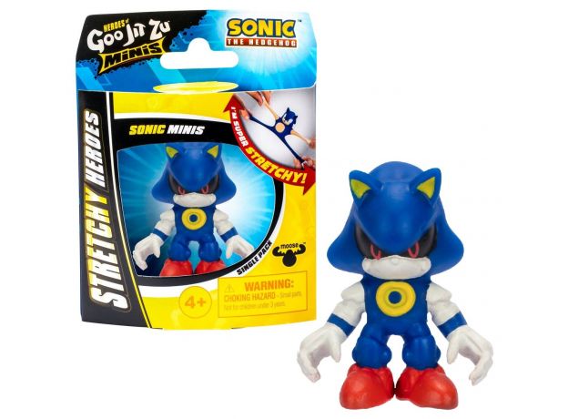 عروسک فشاری گو جیت زو Goo Jit Zu سری Minis Heroes  مدل متال سونیک, تنوع: 42752-Metal Sonic, image 