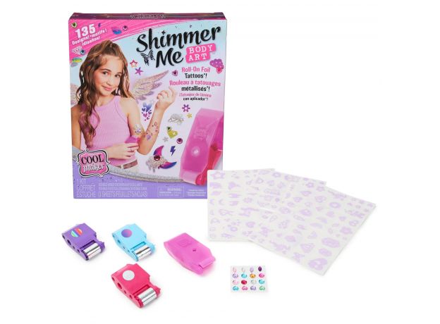تتوی بدن درخشان Cool Maker مدل Shimmer Me Body Art, image 