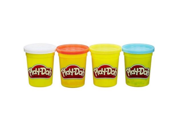 پک 4 تایی خمیربازی Play Doh (سفید-قرمز-زرد-آبی), تنوع: B5517EU4-4 Colors Dino, image 4