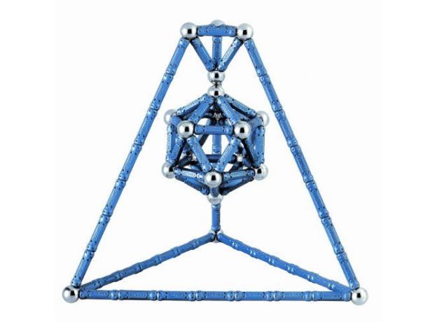بازی مغناطیسی 100 قطعه‌ای جیومگ مدل PRO Metal, image 2