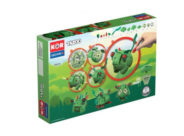 بازی مغناطیسی 71 قطعه‌ای جیومگ مدل KOR Tazoo Paco, image 8