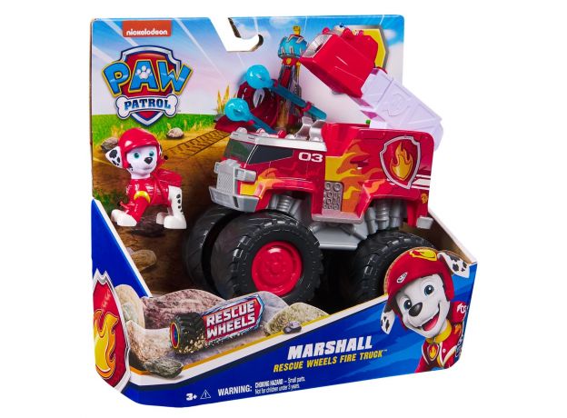 ماشین آتشنشانی با فیگور مارشال سگ های نگهبان Paw Patrol سری Rescue Wheels, تنوع: 6069372-Marshall, image 9