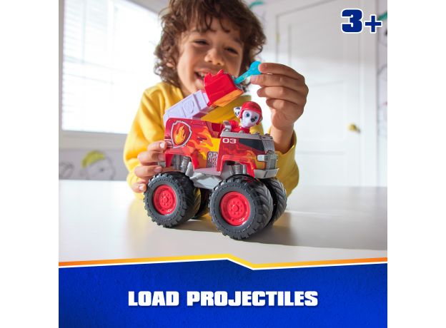 ماشین آتشنشانی با فیگور مارشال سگ های نگهبان Paw Patrol سری Rescue Wheels, تنوع: 6069372-Marshall, image 7