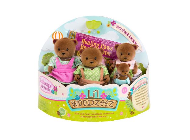 خانواده 4 نفری خرس های Li'l Woodzeez مدل Healthnuggle Bear, image 2