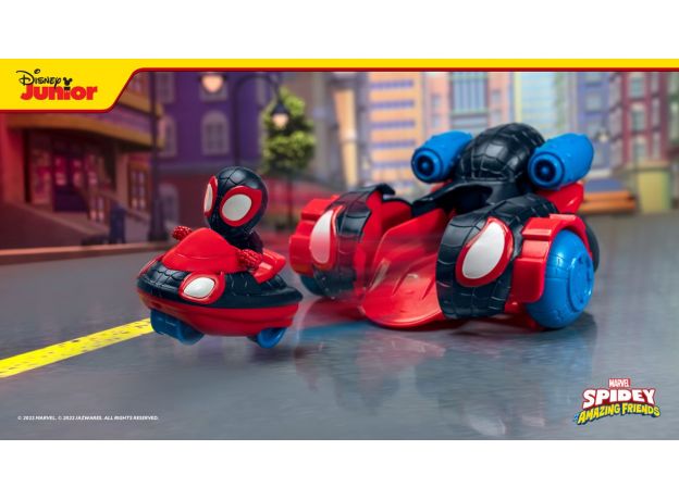 ماشین 2 در 1 Quick Shot مایلز مورالز Spidey and his Amazing Friends, image 3