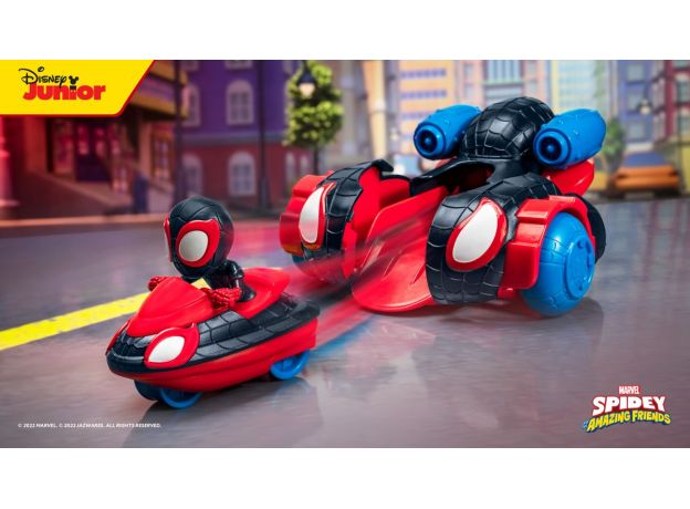 ماشین 2 در 1 Quick Shot مایلز مورالز Spidey and his Amazing Friends, image 4
