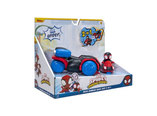 ماشین 2 در 1 Quick Shot مایلز مورالز Spidey and his Amazing Friends, image 24